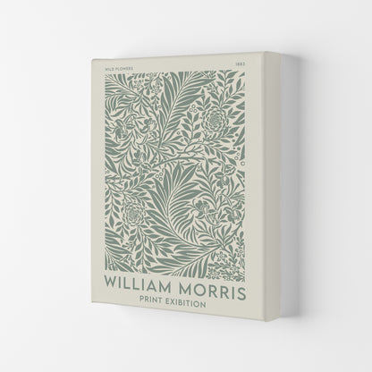 William Morris- Green Wild Flowers Art Print by Jason Stanley Canvas