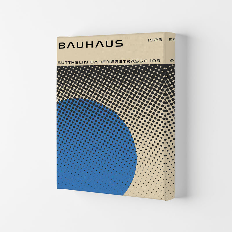 Bauhaus Geometric Blue Vibe II Art Print by Jason Stanley Canvas