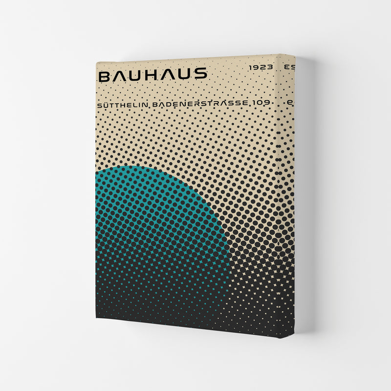 Bauhaus Geometric Teal Vibe Art Print by Jason Stanley Canvas