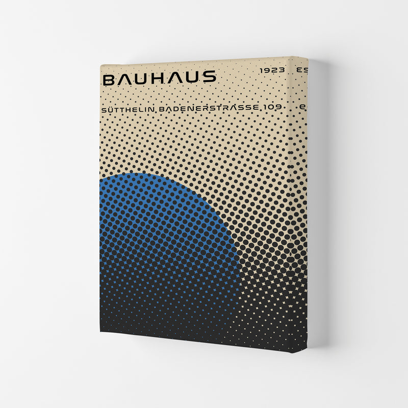 Bauhaus Geometric Blue Vibe Art Print by Jason Stanley Canvas