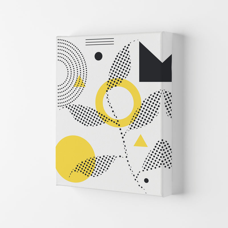 Abstract Halftone Shapes 2 Art Print by Jason Stanley Canvas