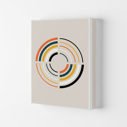 Retro Geometric Circle 2 Art Print by Jason Stanley Canvas