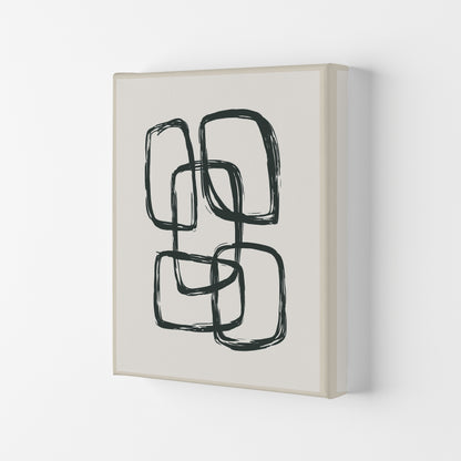 Modern Abstract Shapes 3 Art Print by Jason Stanley Canvas
