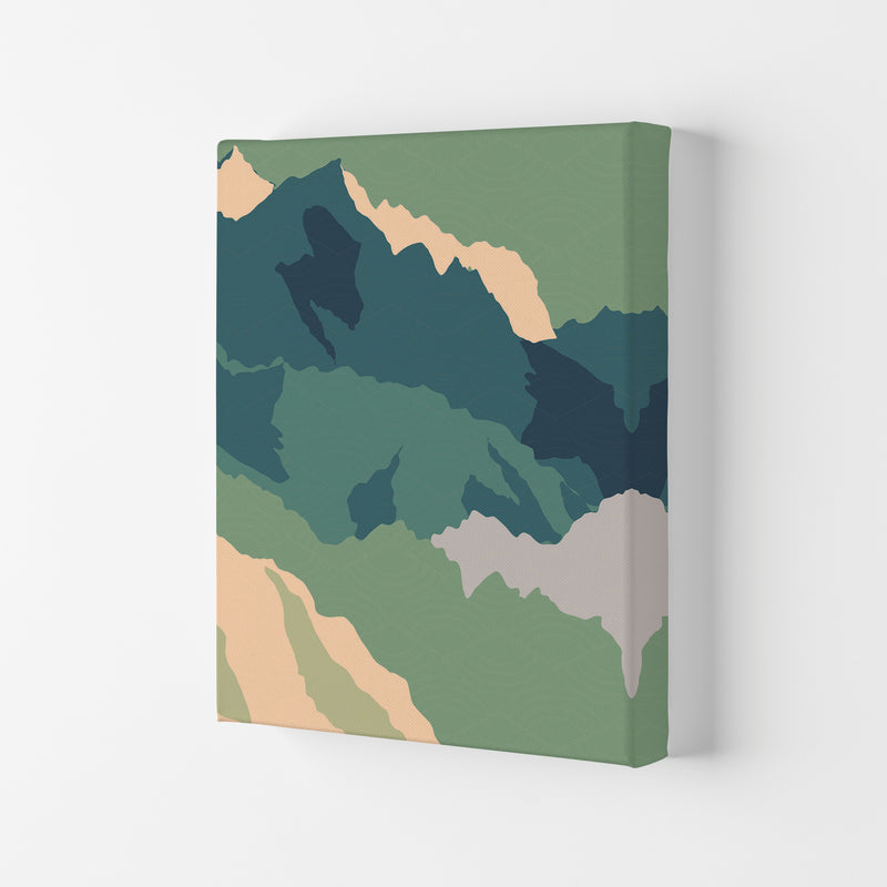 Japanese Mountain Range Art Print by Jason Stanley Canvas