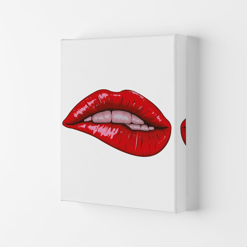 When She Bites Her Lip Art Print by Jason Stanley Canvas