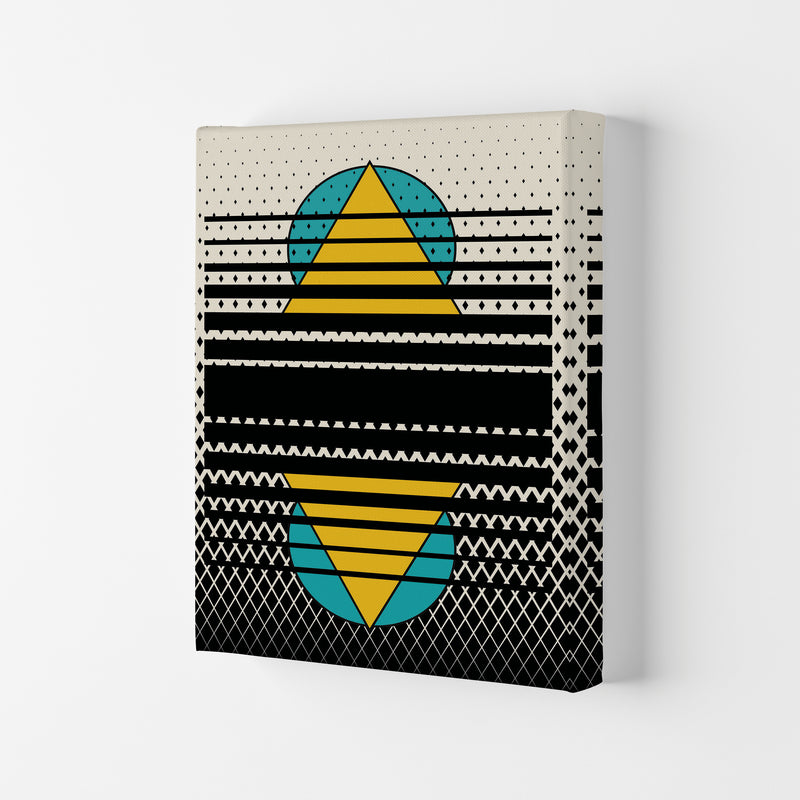 Geometric Suns Pattern Art Print by Jason Stanley Canvas