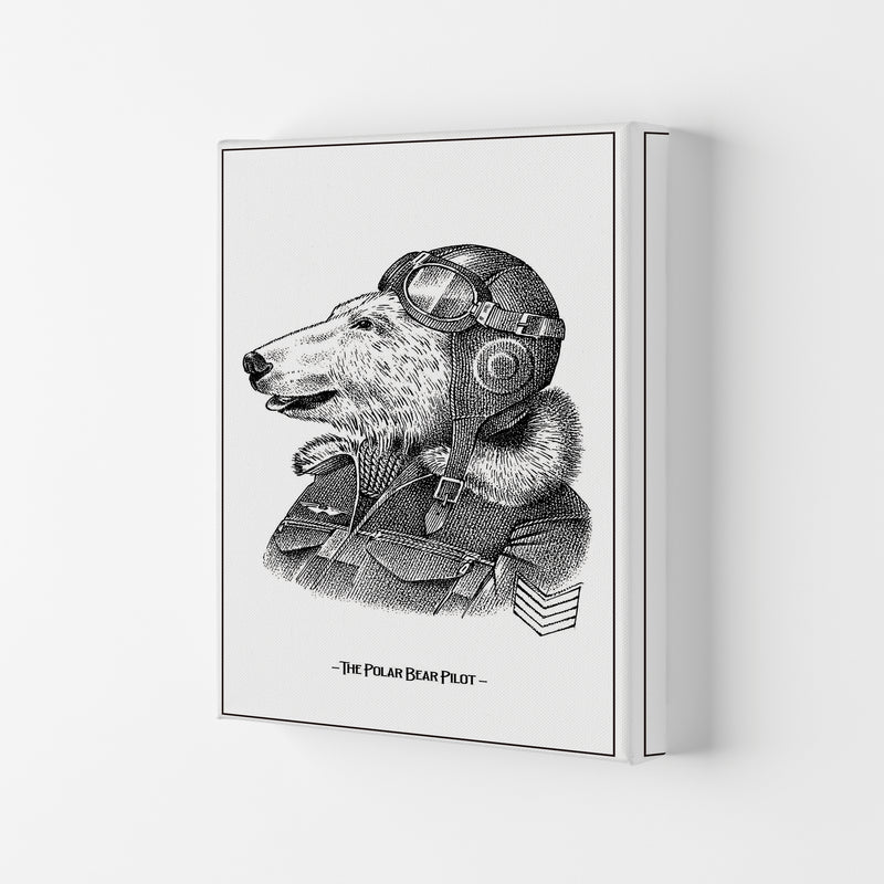 The Poler Bear Pilot Art Print by Jason Stanley Canvas