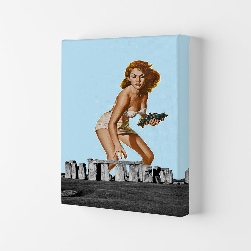 Attack On Stonehenge Art Print by Jason Stanley Canvas