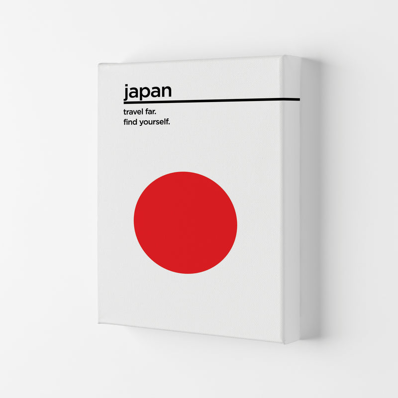 Japan Travel Poster Art Print by Jason Stanley Canvas