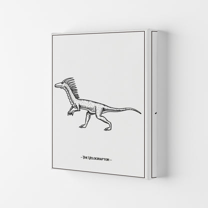 The Velociraptor Art Print by Jason Stanley Canvas