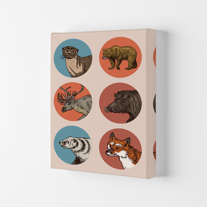 Animal Circles II Art Print by Jason Stanley Canvas