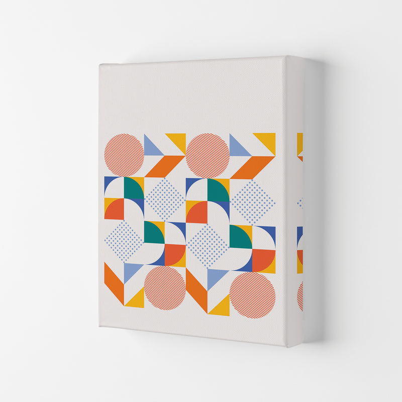 Retro Geometric 3 Art Print by Jason Stanley Canvas