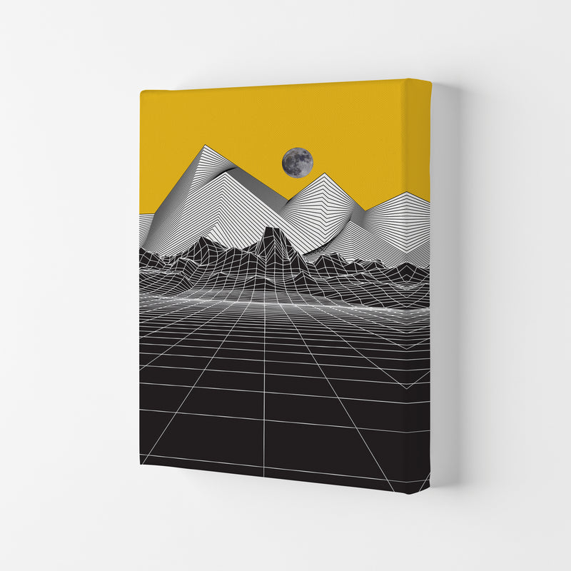 Moon Rise Yellow Art Print by Jason Stanley Canvas