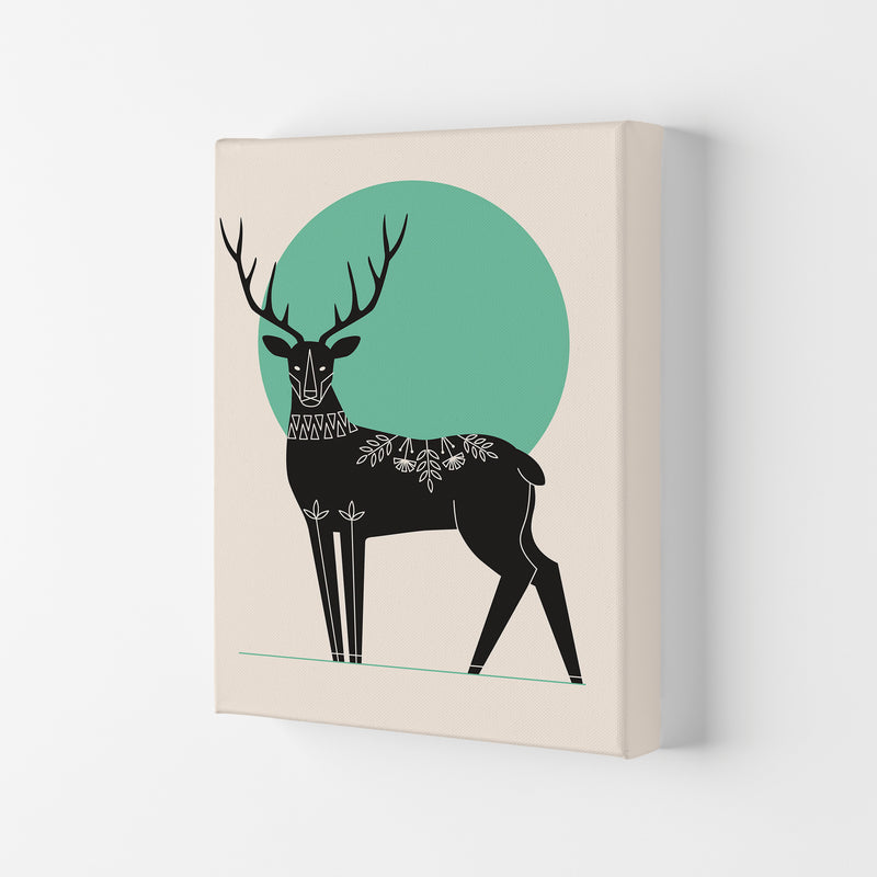 Moonlight Deer Art Print by Jason Stanley Canvas