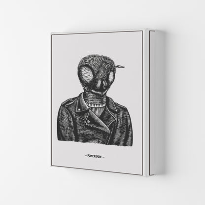 The Biker Bee Art Print by Jason Stanley Canvas