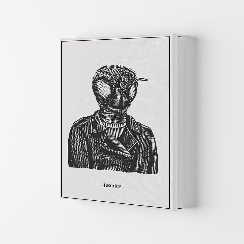 The Biker Bee Art Print by Jason Stanley Canvas