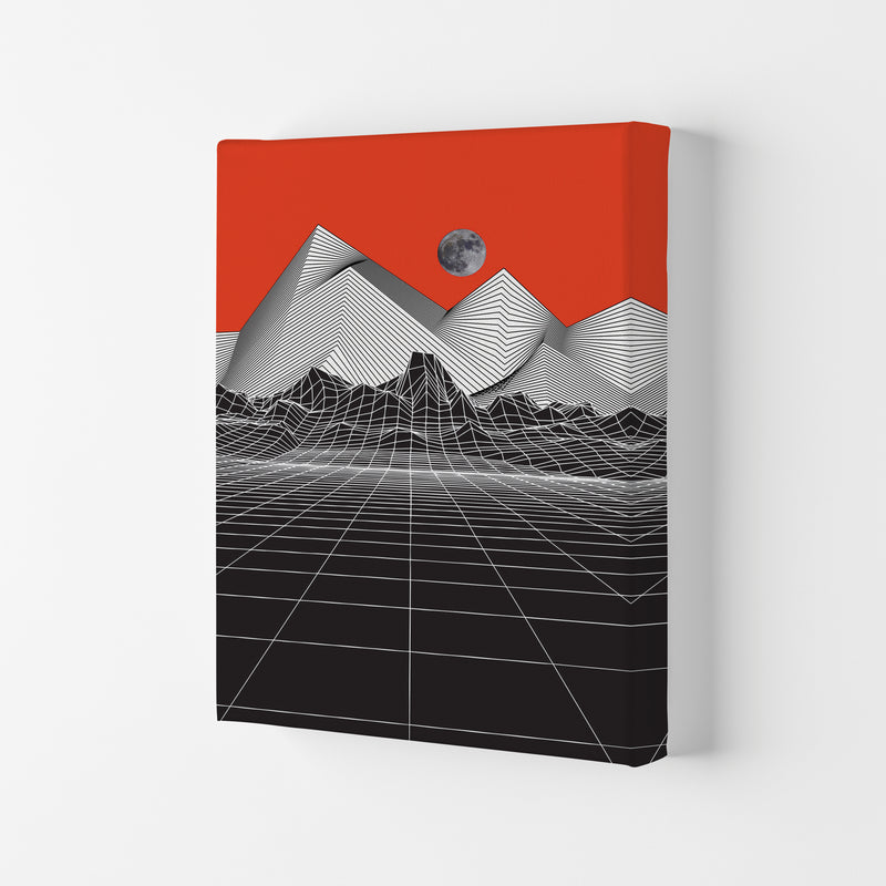 Moon Rise Red Art Print by Jason Stanley Canvas