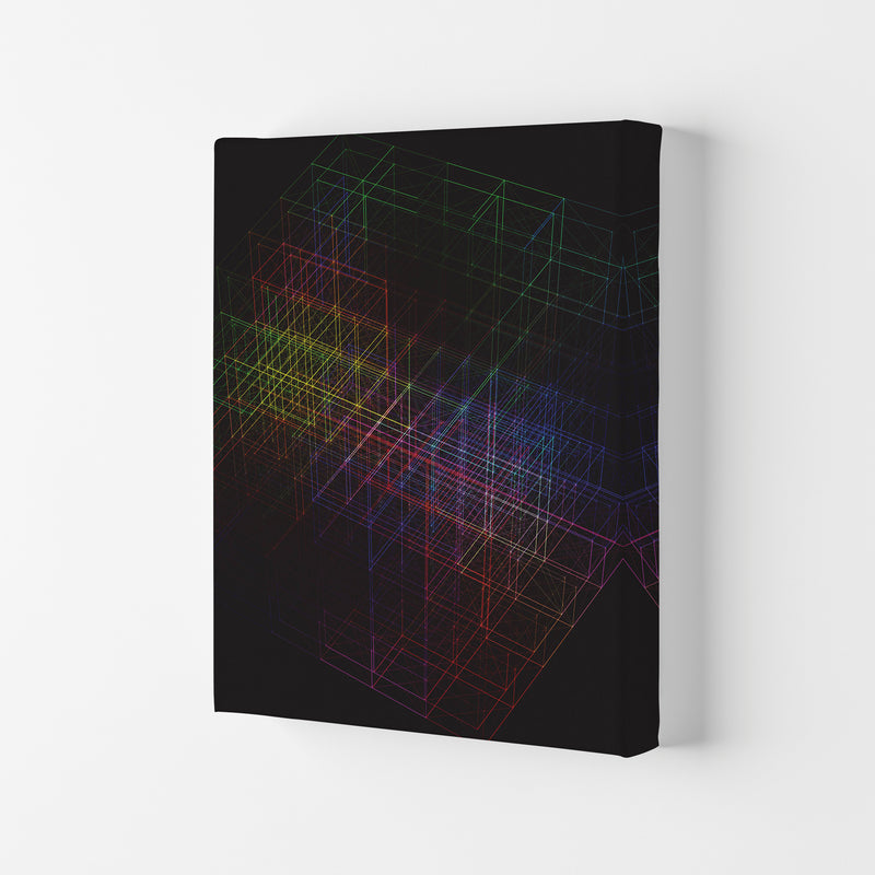 Laser Cube Art Print by Jason Stanley Canvas