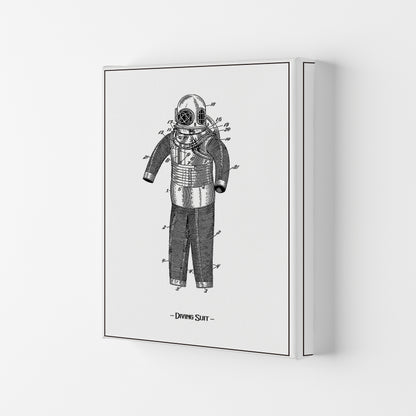 Diving Suit Art Print by Jason Stanley Canvas