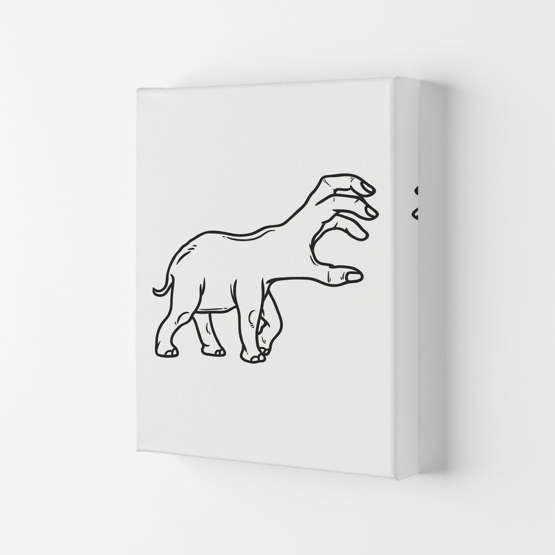 Hand-Head Art Print by Jason Stanley Canvas