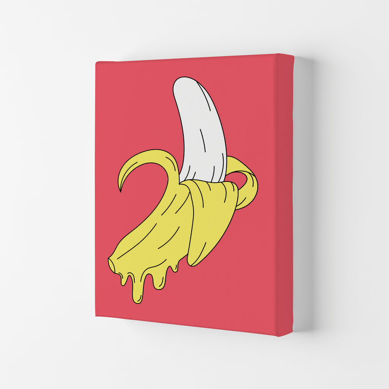 Melting Pink Banana Art Print by Jason Stanley Canvas