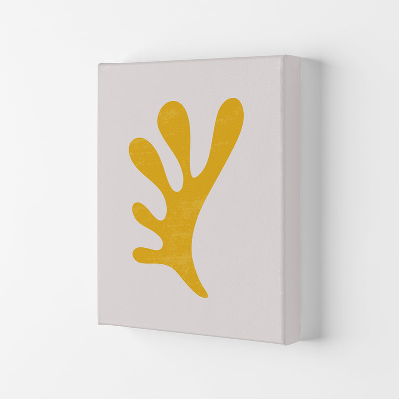 Abstract Yellow Algae Art Print by Jason Stanley Canvas
