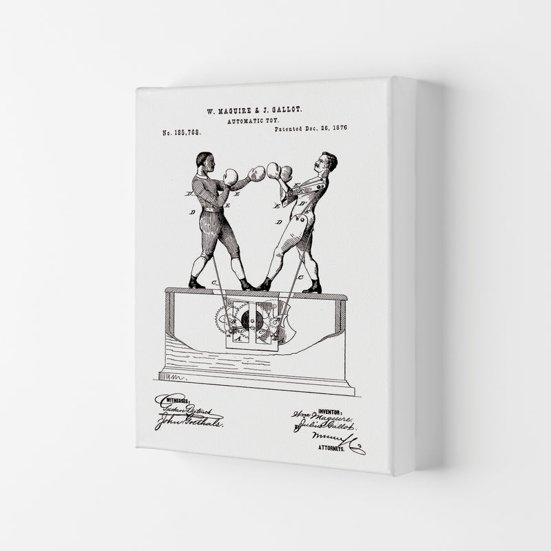 Automatic Boxing Toy Patent Art Print by Jason Stanley Canvas