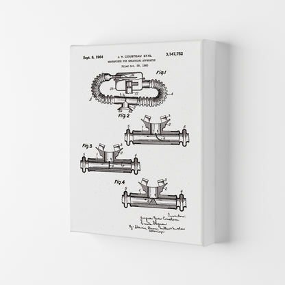 Diving Apparatus Patent Art Print by Jason Stanley Canvas