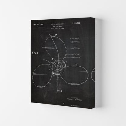 Boat Propeller Patent Art Print by Jason Stanley Canvas