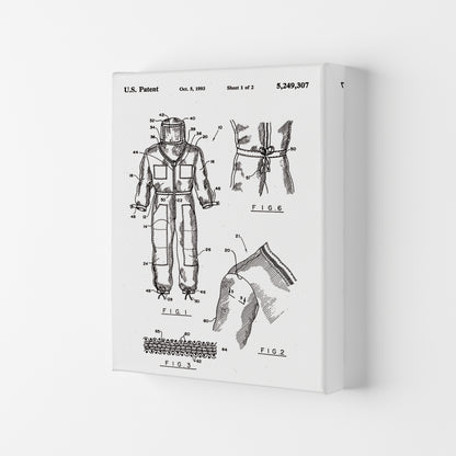 Bee Keeper Suit Patent Art Print by Jason Stanley Canvas