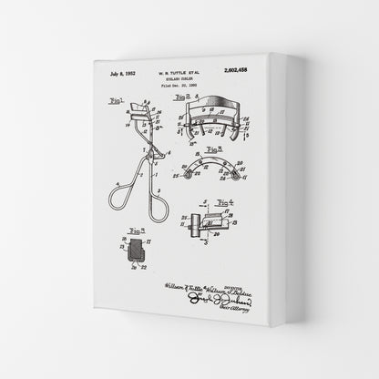 Eyelash Curler Patent Art Print by Jason Stanley Canvas