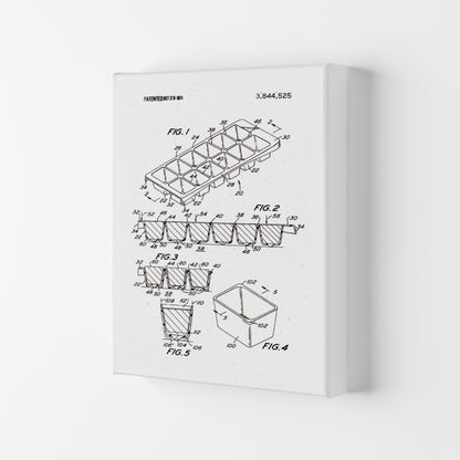 Ice Cube Tray Patent Art Print by Jason Stanley Canvas