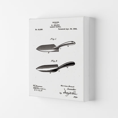 Garden Shovel Patent Art Print by Jason Stanley Canvas