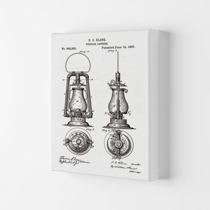 Vintage Lamp Patent Art Print by Jason Stanley Canvas