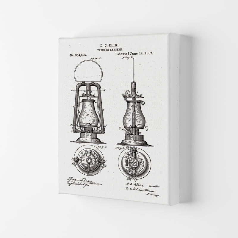 Vintage Lamp Patent Art Print by Jason Stanley Canvas