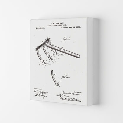Garden Tool Patent Art Print by Jason Stanley Canvas