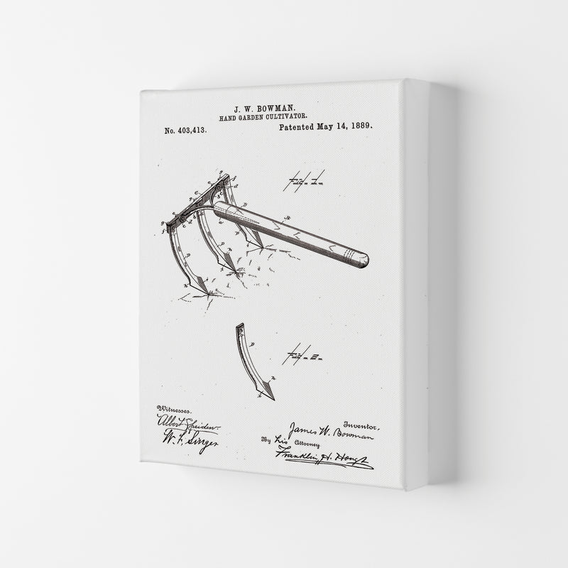 Garden Tool Patent Art Print by Jason Stanley Canvas