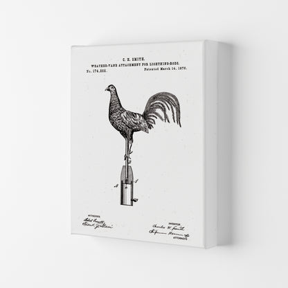 Weather Vane Patent Art Print by Jason Stanley Canvas