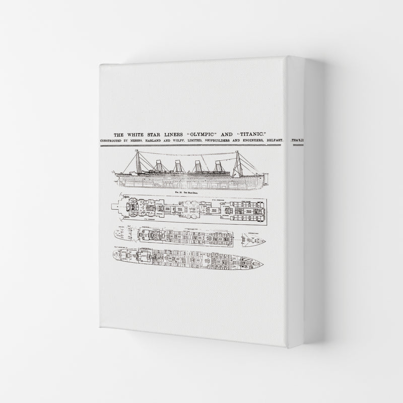 Titanic Patent 2 Art Print by Jason Stanley Canvas