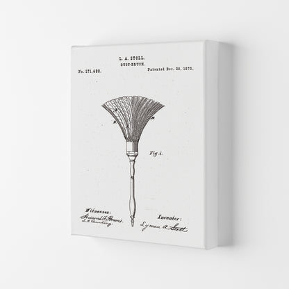 Dust Brush Patent Art Print by Jason Stanley Canvas