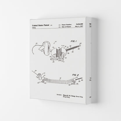 Slinky Dog Patent Art Print by Jason Stanley Canvas