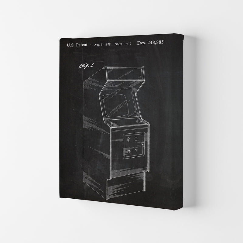 Arcade Game Patent Art Print by Jason Stanley Canvas