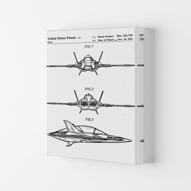 Batwing Patent Art Print by Jason Stanley Canvas