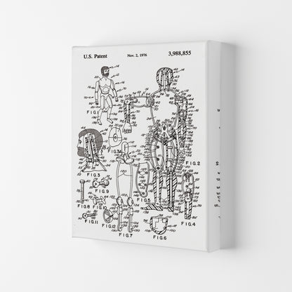 Kids Toy Patent Art Print by Jason Stanley Canvas