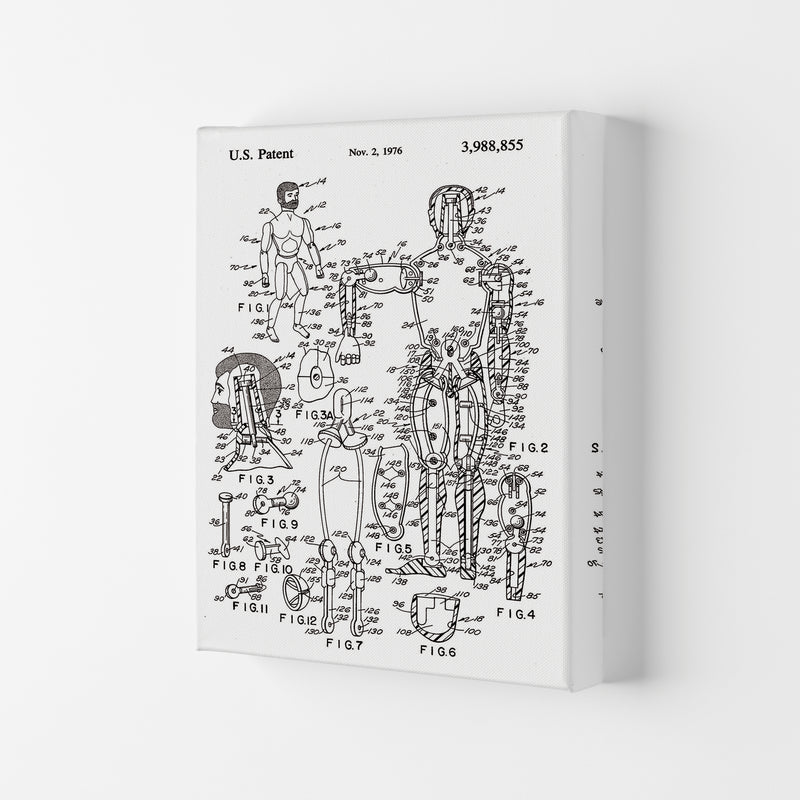 Kids Toy Patent Art Print by Jason Stanley Canvas