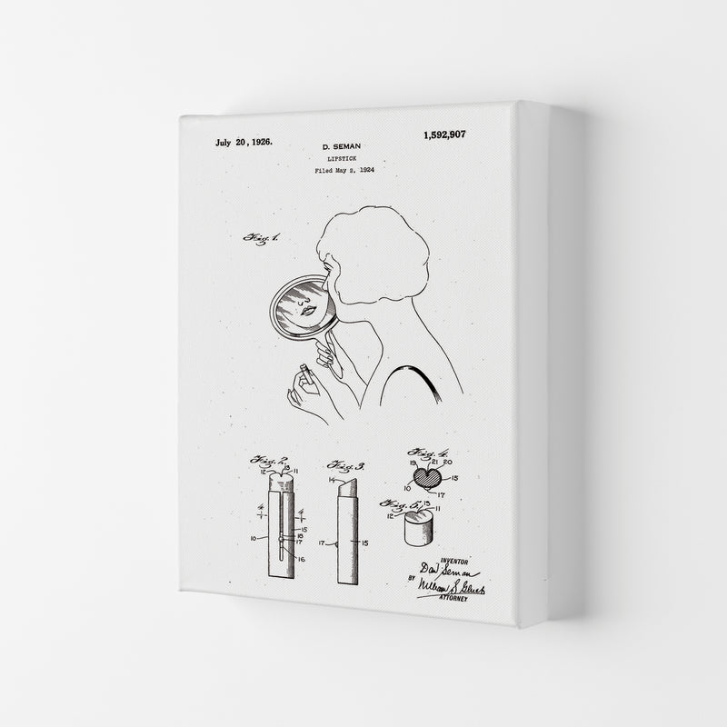 Lipstick Patent Art Print by Jason Stanley Canvas
