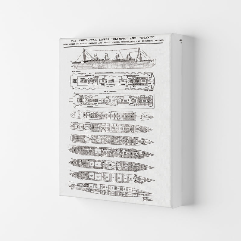 Titanic Patent Art Print by Jason Stanley Canvas