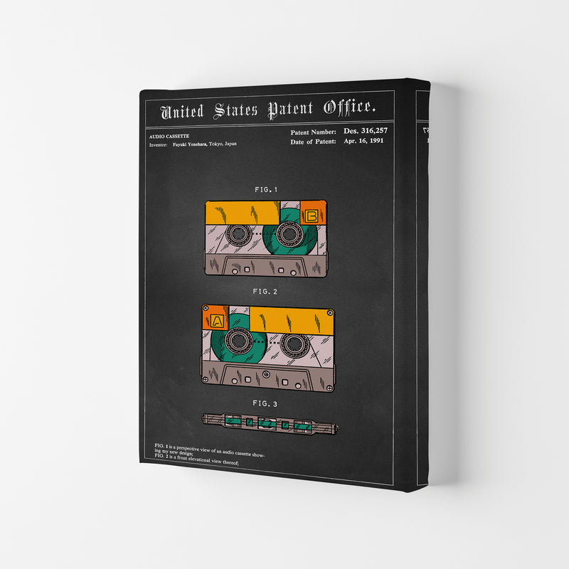 Casette Tape Art Print by Jason Stanley Canvas