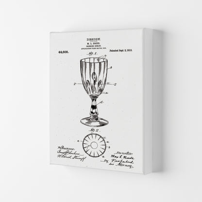 Goblet Patent Art Print by Jason Stanley Canvas