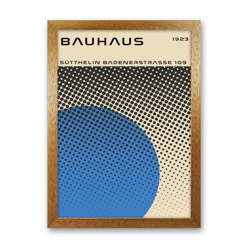 Bauhaus Geometric Blue Vibe II Art Print by Jason Stanley Oak Grain